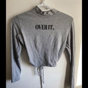 I’m Over It Backless Crop Top